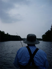 Fishing in Maine.
